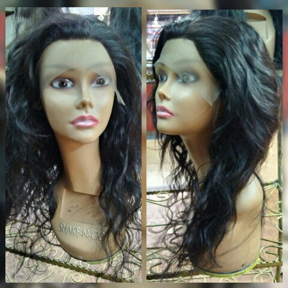 18 inch lace front brazilian body wave human wig